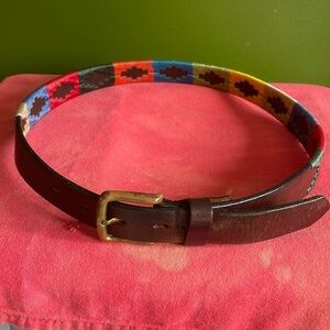 Argentina polo embroidered belt